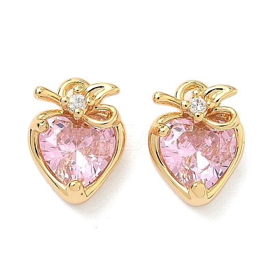 Brass Micro Pave Cubic Zirconia Pendants KK-A281-20G-01-1