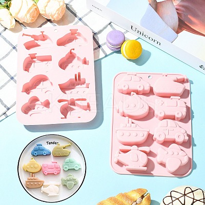2Pcs Transportation Vehicles Silicone Molds ST-CJ0043-004-1