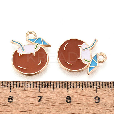 Beach Theme Alloy Enamel Pendants ENAM-T022-33C-1