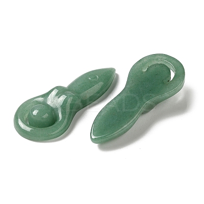 Natural Green Aventurine Pendants G-C091-02G-1