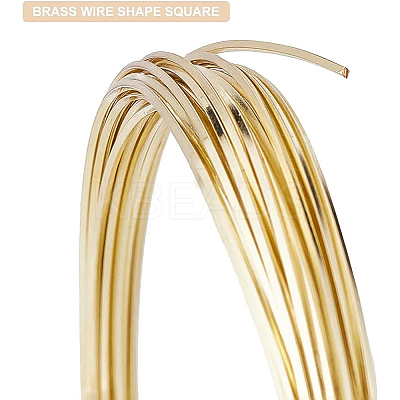2Pcs 2 Colors Brass Wire FIND-BC0003-77-1
