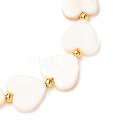 Shell Pearl Beaded Bracelets for Women BJEW-JB12424-1