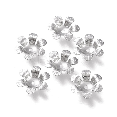 Non-Tarnish 304 Stainless Steel Bead Caps STAS-K194-16P-1