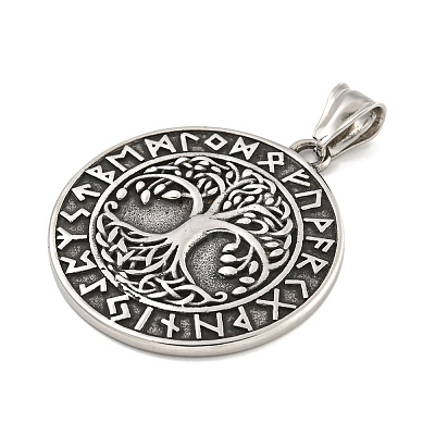 316 Surgical Stainless Steel Pendants STAS-E212-58AS-1