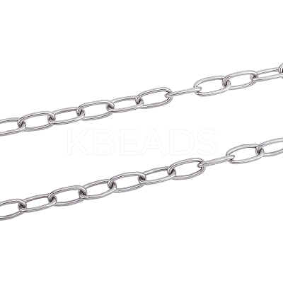 2Pcs 2 Style 304 Stainless Steel Cable Chain STAS-GA0001-06-1