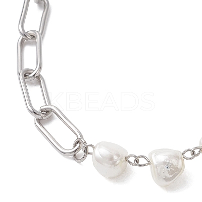 201 Stainless Steel Thank You Heart Pendant Necklaces NJEW-JN05704-1
