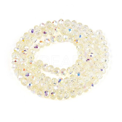 Transparent Glass Beads Strands EGLA-N016-6mm-05-1