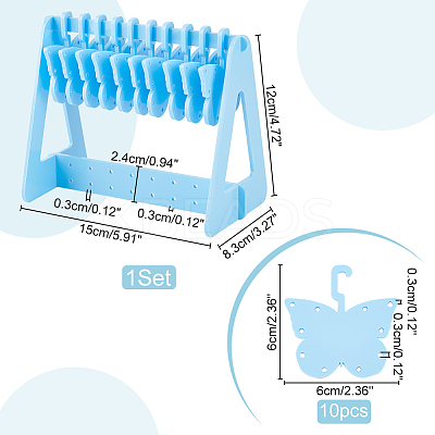 1 Set Opaque Acrylic Earring Display Stands EDIS-PH0001-54C-1