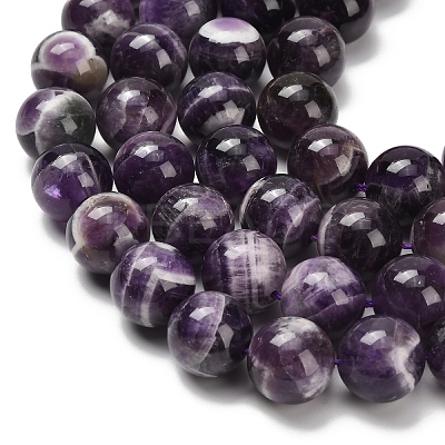 Natural Chevron Amethyst Beads Strands G-I222-14mm-01-1