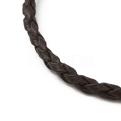Trendy Braided Imitation Leather Bracelet Making BJEW-S076-017-1