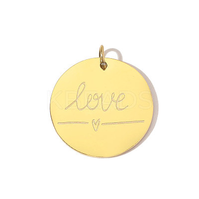304 Stainless Steel Pendants STAS-OY010-69G-1