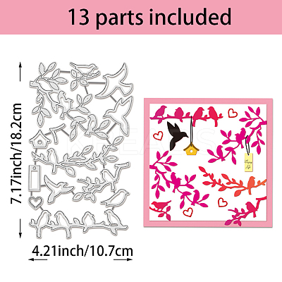Carbon Steel Cutting Dies Stencils DIY-WH0309-1670-1