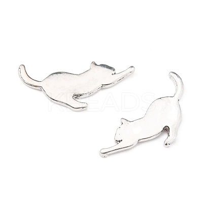 Alloy Kitten Cabochons PALLOY-WH0072-73E-S-1