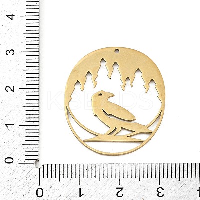 201 Stainless Steel Pendants STAS-Z155-05G-1