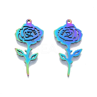 Ion Plating(IP) 201 Stainless Steel Pendants STAS-N098-110M-1