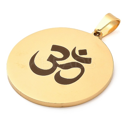 304 Stainless Steel Pendants LS-STAS-R134-01G-01-1