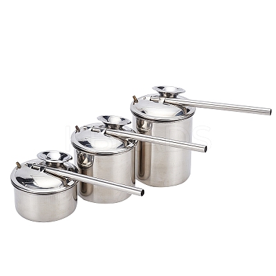 Stainless Steel Blowing Glaze Pot AJEW-WH0120-68A-1