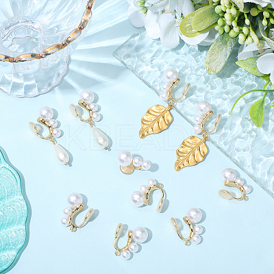 10Pcs Brass Ear Cuff Findings KK-BBC0022-46-1