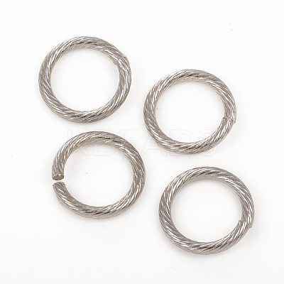 Non-Tarnish 304 Stainless Steel Open Jump Rings X-STAS-G224-23P-01-1