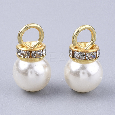 High Luster ABS Plastic Imitation Pearl Pendants RB-T011-01B-G-1