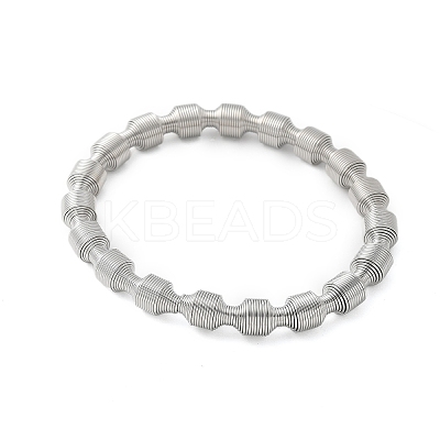 304 Stainless Steel Stretch Bangles for Women LS-BJEW-P315-02F-P-1