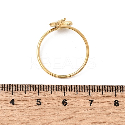 304 Stainless Steel Cuff Rings for Women LS-RJEW-K312-03G-1