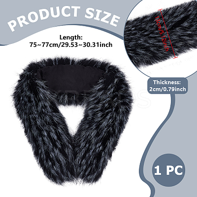 1Pc Artificial Fur Chenille Stick Collars Trim for Sewing Craft Decor FIND-BC0019-22D-1