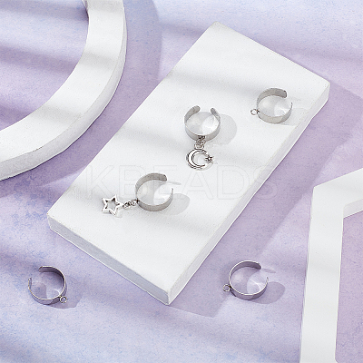 DIY Charms Cuff Ring Making Kit DIY-UN0004-86-1