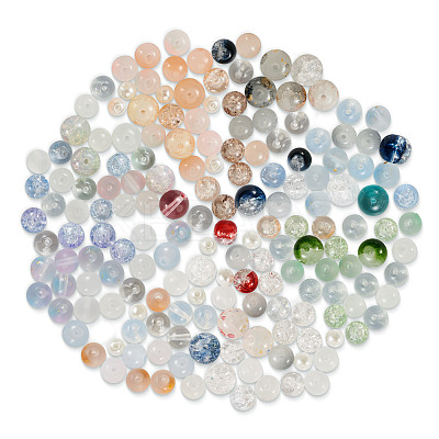 120G 8 Colors Glass Beads GLAA-TA0001-89-1
