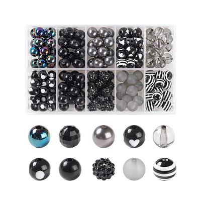 160Pcs 10 Style Opaque & Transparent SACR-LS0001-02A-1