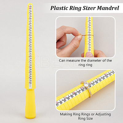 Plastic Ring American Size Sticks TOOL-WH0053-74-1