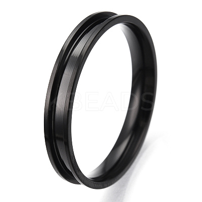 201 Stainless Steel Grooved Finger Ring Settings RJEW-TAC0017-4mm-06B-1