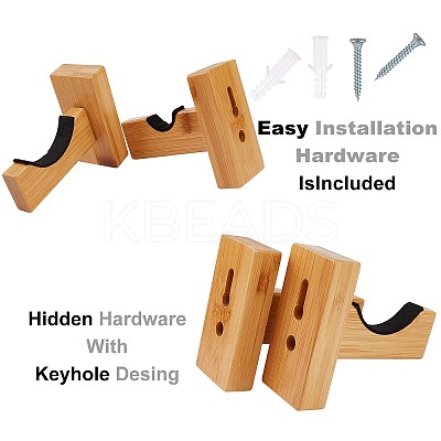 Wood Baseball Softball Bat Rack Kits with Felt Liner ODIS-GA0001-03-1
