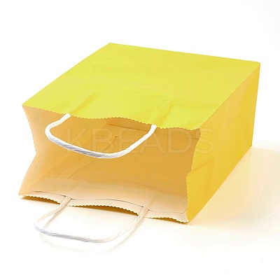 Pure Color Kraft Paper Bags AJEW-G020-A-13-1