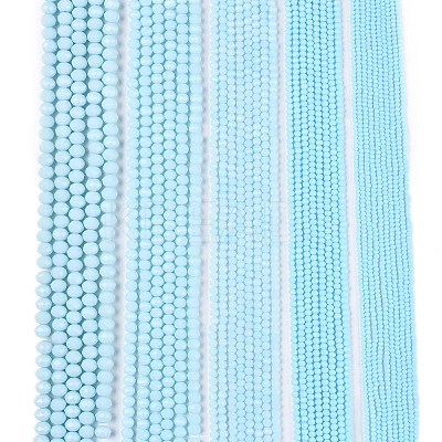 Opaque Solid Color Imitation Jade Glass Beads Strands X-EGLA-A044-P4mm-D06-1