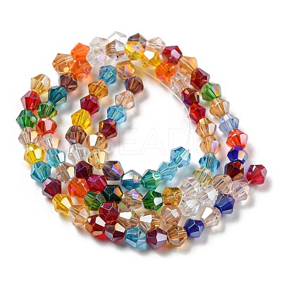 Transparent Electroplate Glass Beads Strands LS-GLAA-F029-2mm-A29-1
