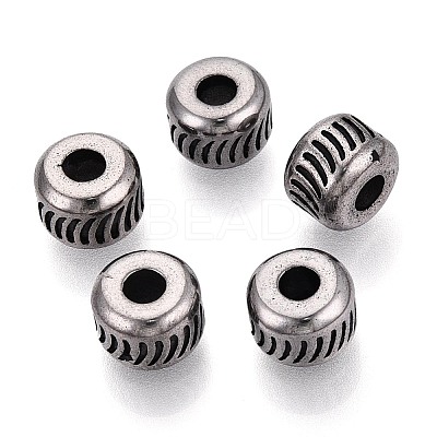 304 Stainless Steel European Style Large Hole Beads STAS-T072-145AS-1