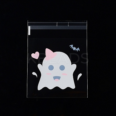 Halloween Theme Plastic Bakeware Bag ABAG-F007-03D-1