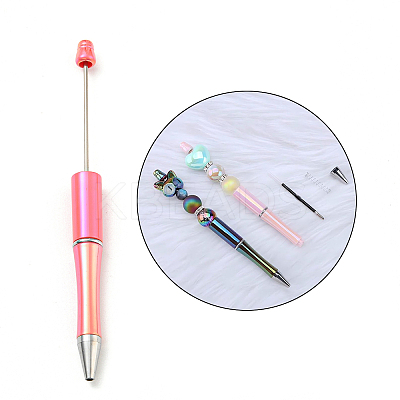 UV Plated Plastic Ball-Point Pen AJEW-C038-03A-1