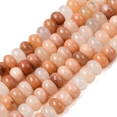 Natural Pink Aventurine Beads Strands G-A280-A32-02-1