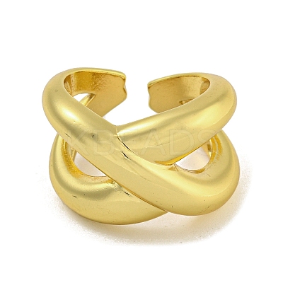 Brass Cuff Rings for Women RJEW-E294-03G-01-1