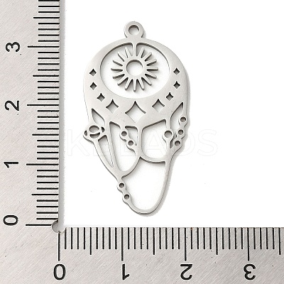 Non-Tarnish 201 Stainless Steel Pendants STAS-B049-06P-1