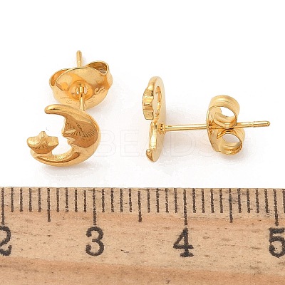 304 Stainless Steel Stud Earrings for Women STAS-Z117-17G-03-1