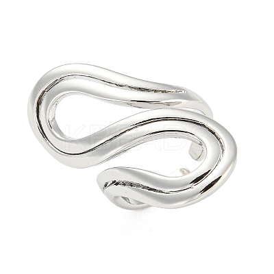 Brass Wrapped Open Cuff Rings RJEW-I100-01P-1