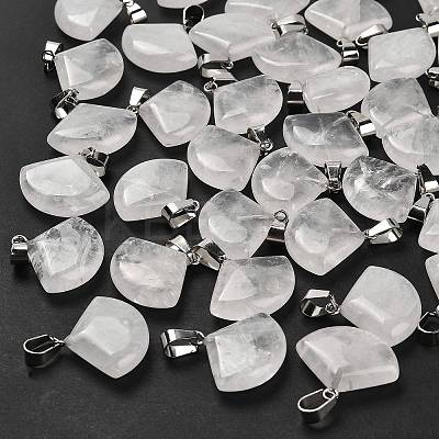 Natural Quartz Crystal Pendants G-Z067-05P-03-1