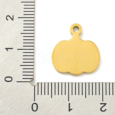 Halloween Theme Ion Plating(IP) 304 Stainless Steel Enamel Charms STAS-M011-03G-1
