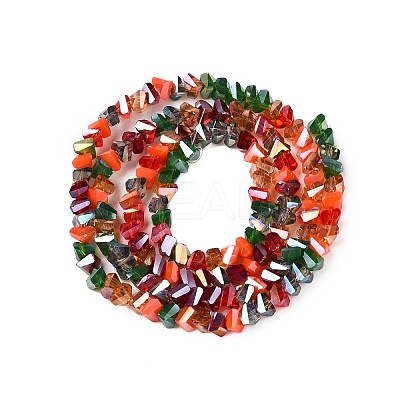 Electroplate Glass Beads Strands X-GLAA-T023-A17-01-1
