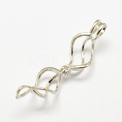 Brass Diffuser Locket Pendants KK-P100-24P-NR-1