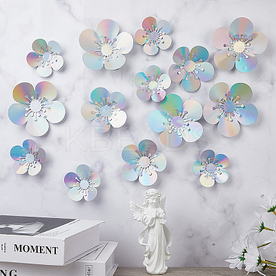Laser Self-Adhesive 3D PVC Wall Stickers DIY-WH0013-69-1