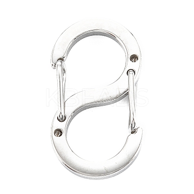 Non-Tarnish 304 Stainless Steel S-Hook Clasps LS-STAS-C024-02D-P-1
